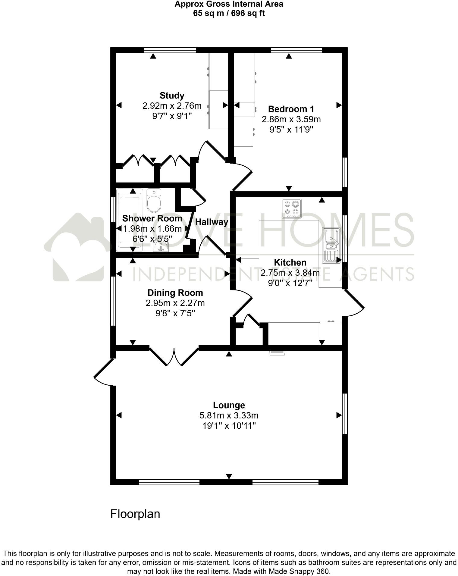 4 Carlton Way, Carr Bridge Residential Park, Blackpool, Lancashire, FY4 5RR floorplan