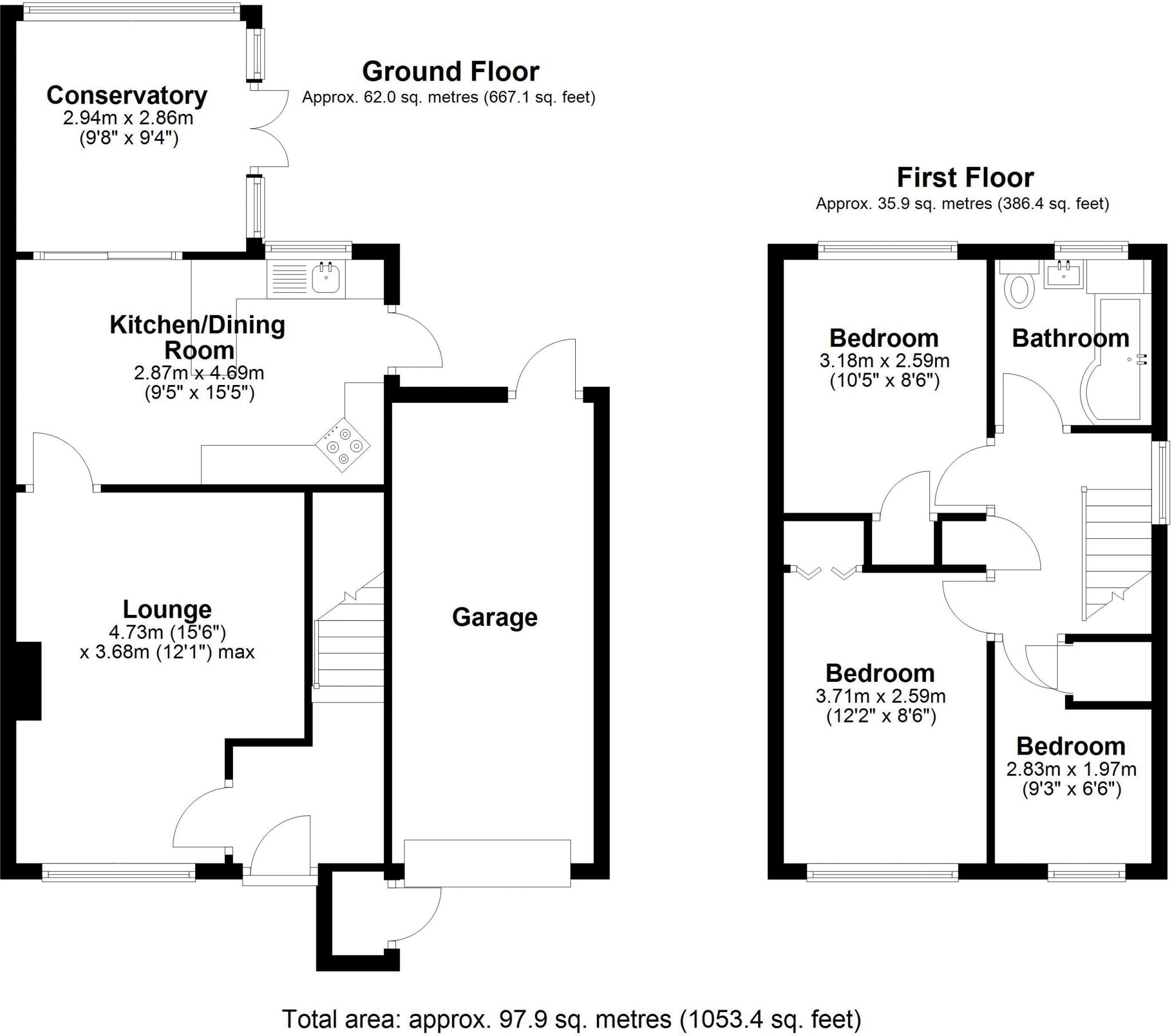 32 Applebrook, Shifnal. TF11 9PZ floorplan
