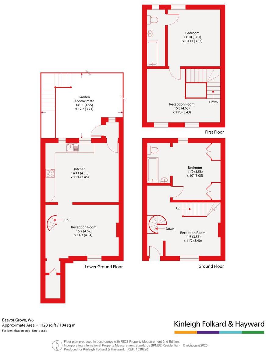 Beavor Grove, Hammersmith, London, W6 floorplan