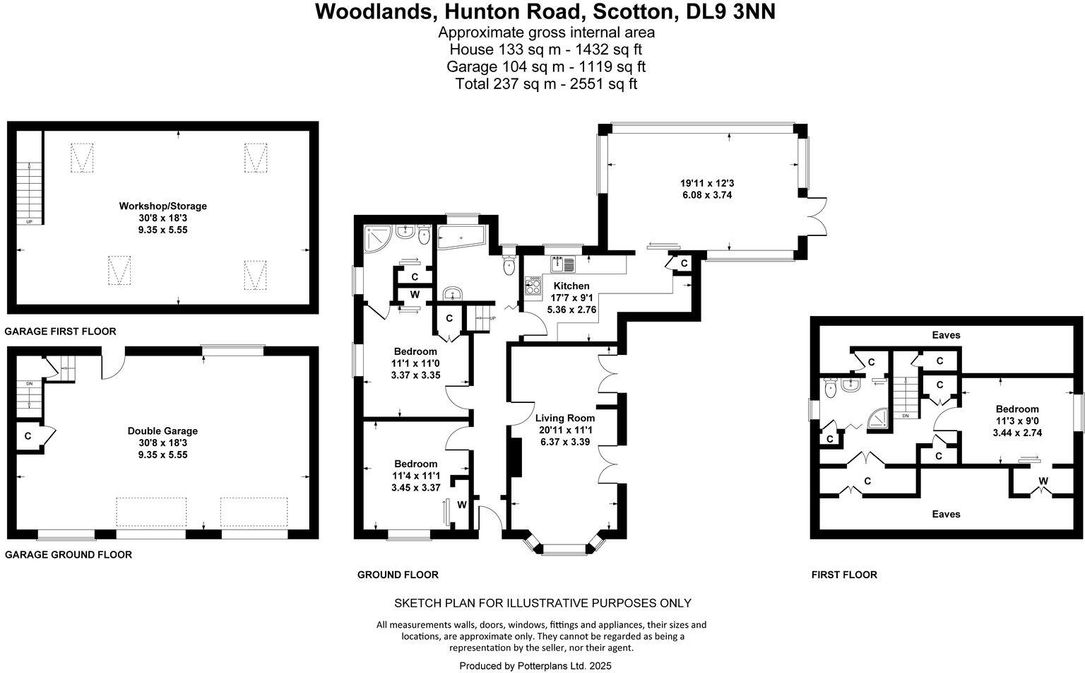 The Woodlands, Hunton Road, Scotton, Catterick Garrison floorplan