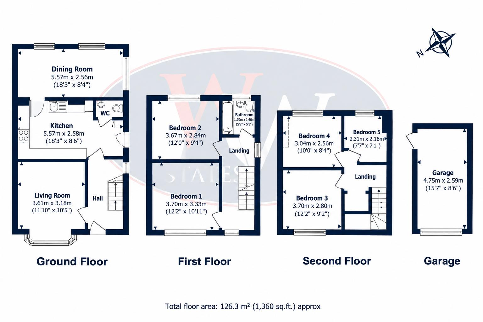 Bank View, Baildon, BD17 7PA floorplan