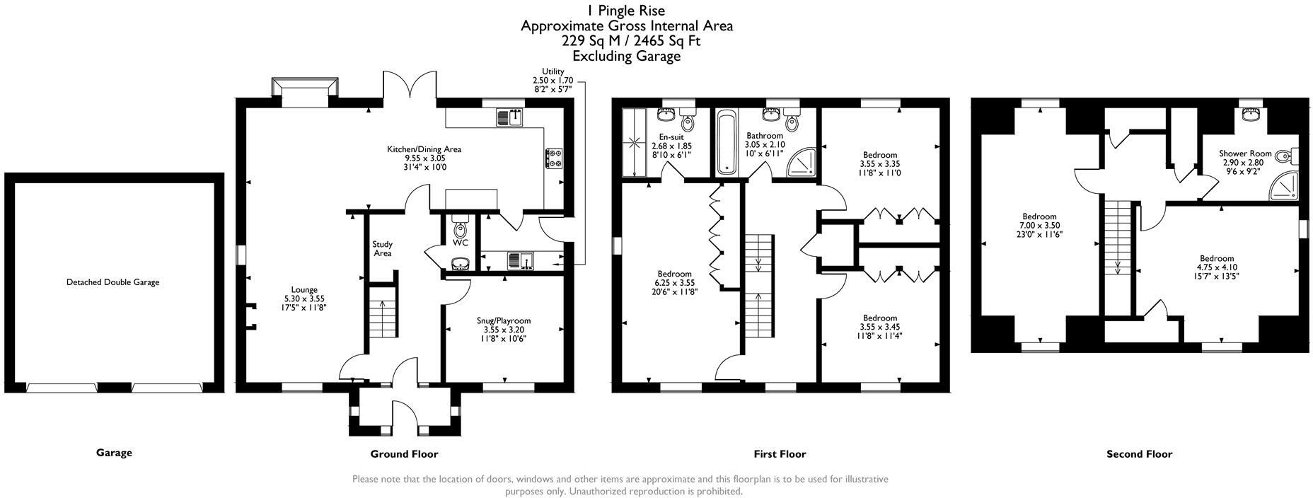 Pingle Rise, off Asker Lane, Matlock floorplan