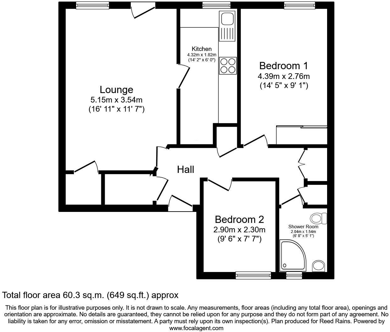 Elphaborough Close, Mytholmroyd, Hebden Bridge, HX7 floorplan