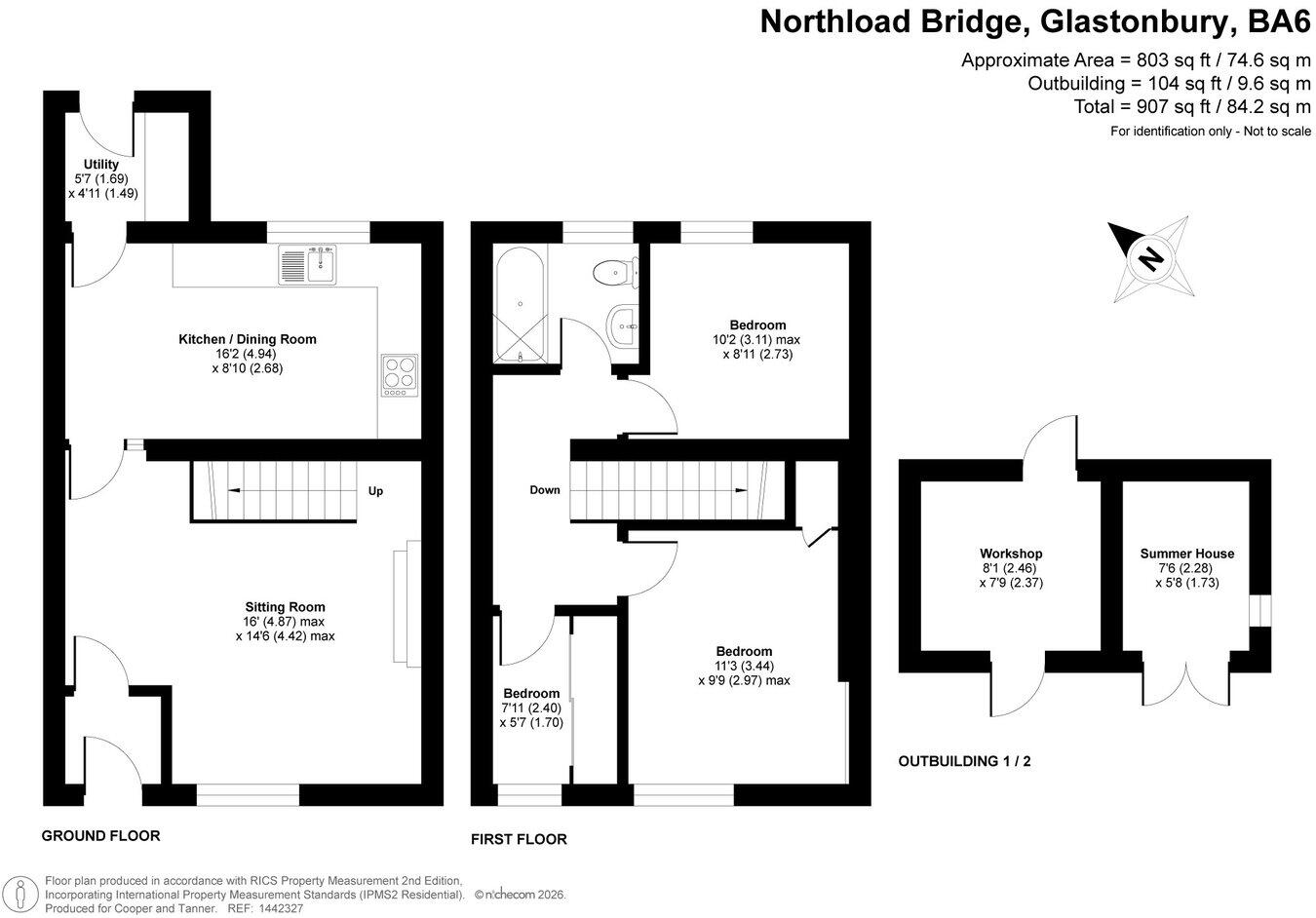 Northload Bridge, Glastonbury, BA6 floorplan