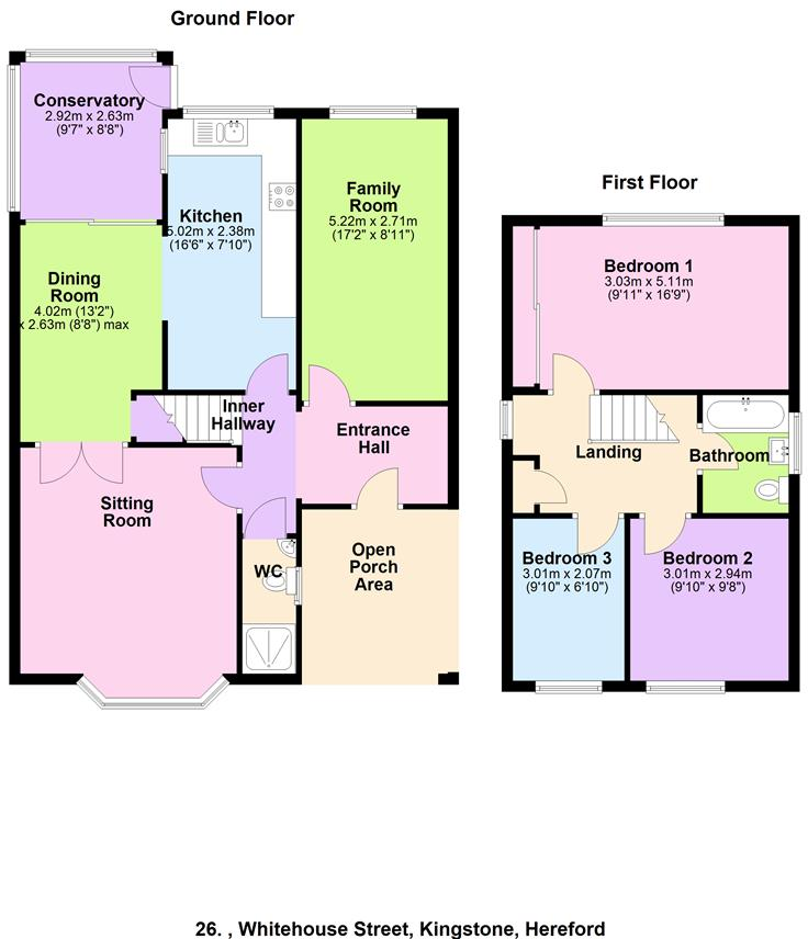 Kingstone, Hereford floorplan