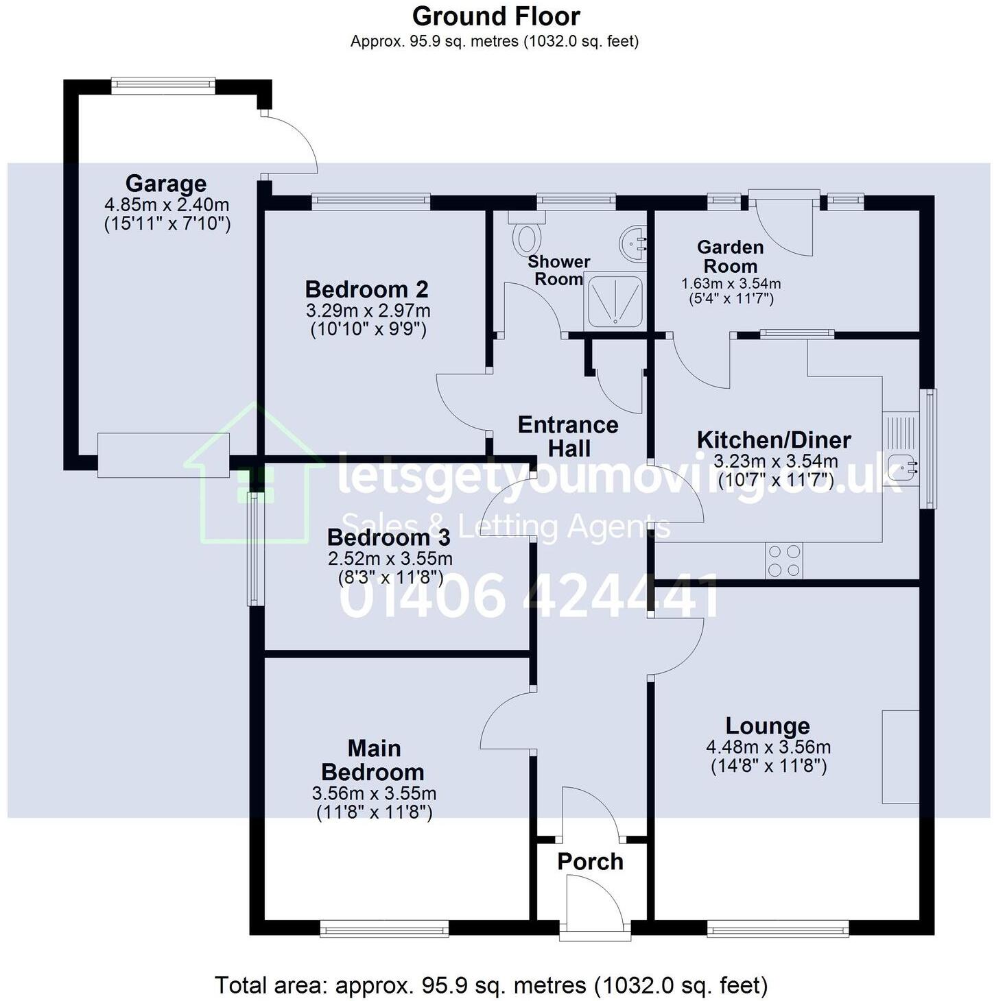 Littlebury Gardens, Holbeach floorplan