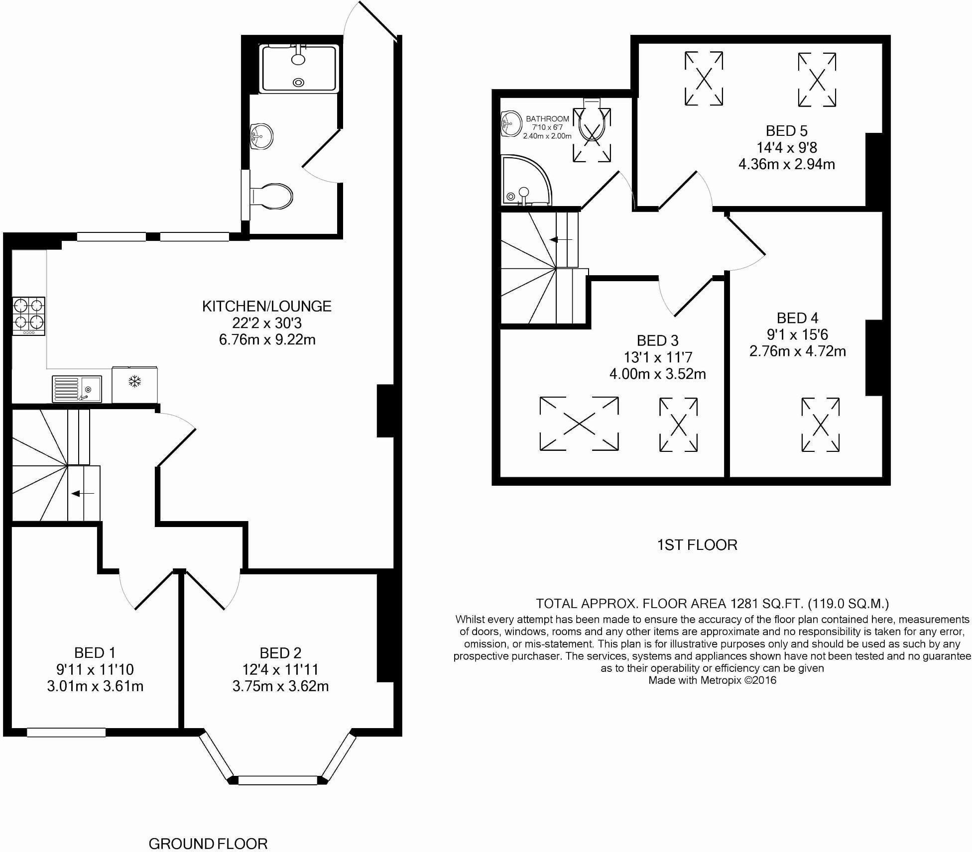 Cavendish Road, Jesmond, Newcastle Upon Tyne floorplan