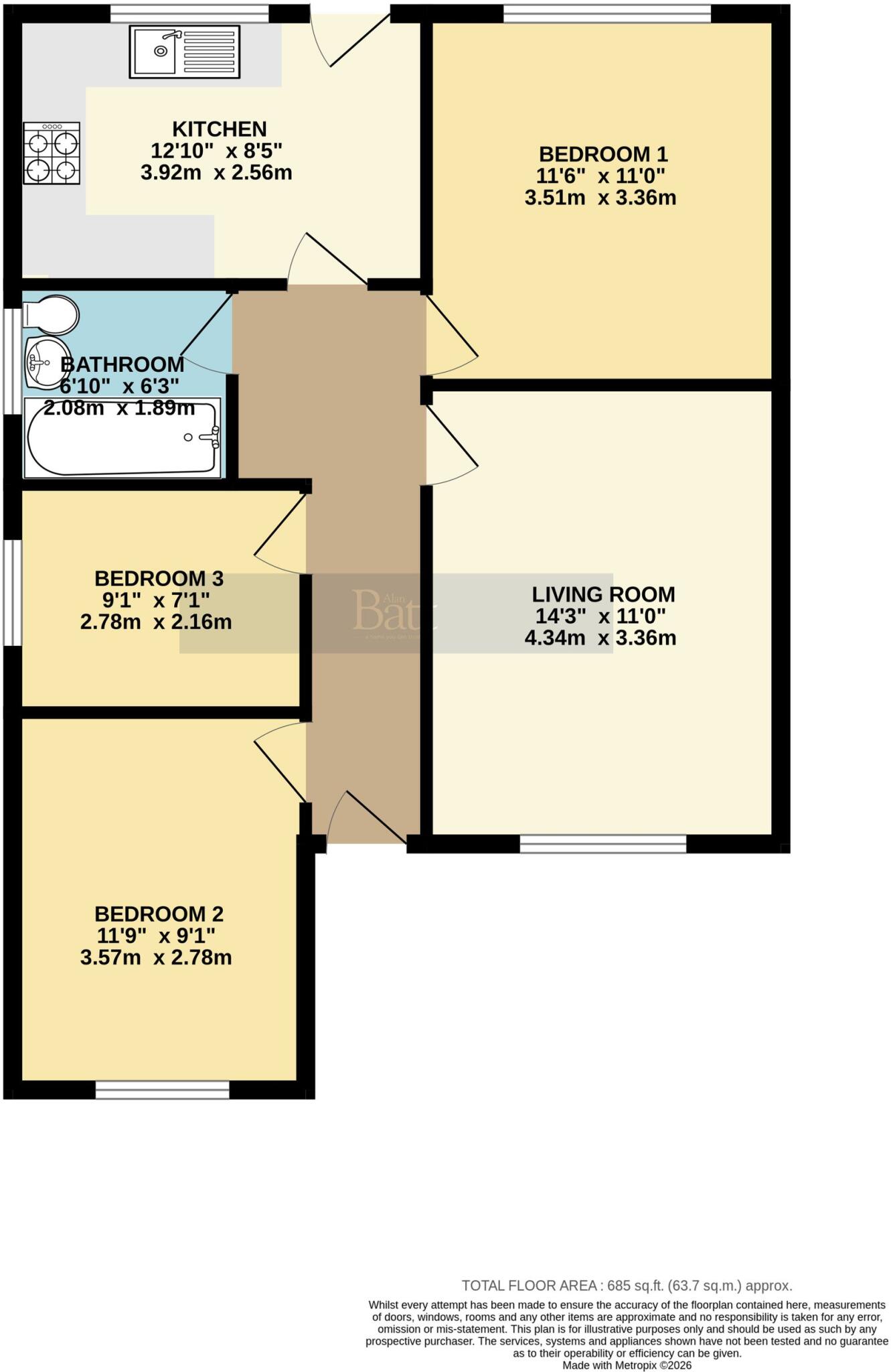Rudyard Avenue, Standish, WN6 floorplan