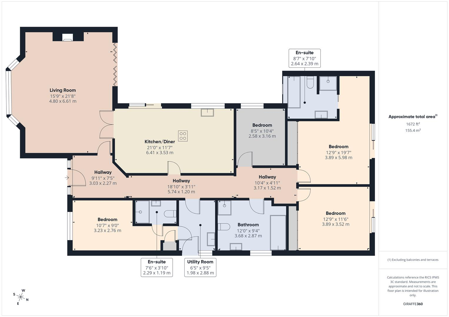 Merrington Close, New Hartley, Whitley Bay floorplan