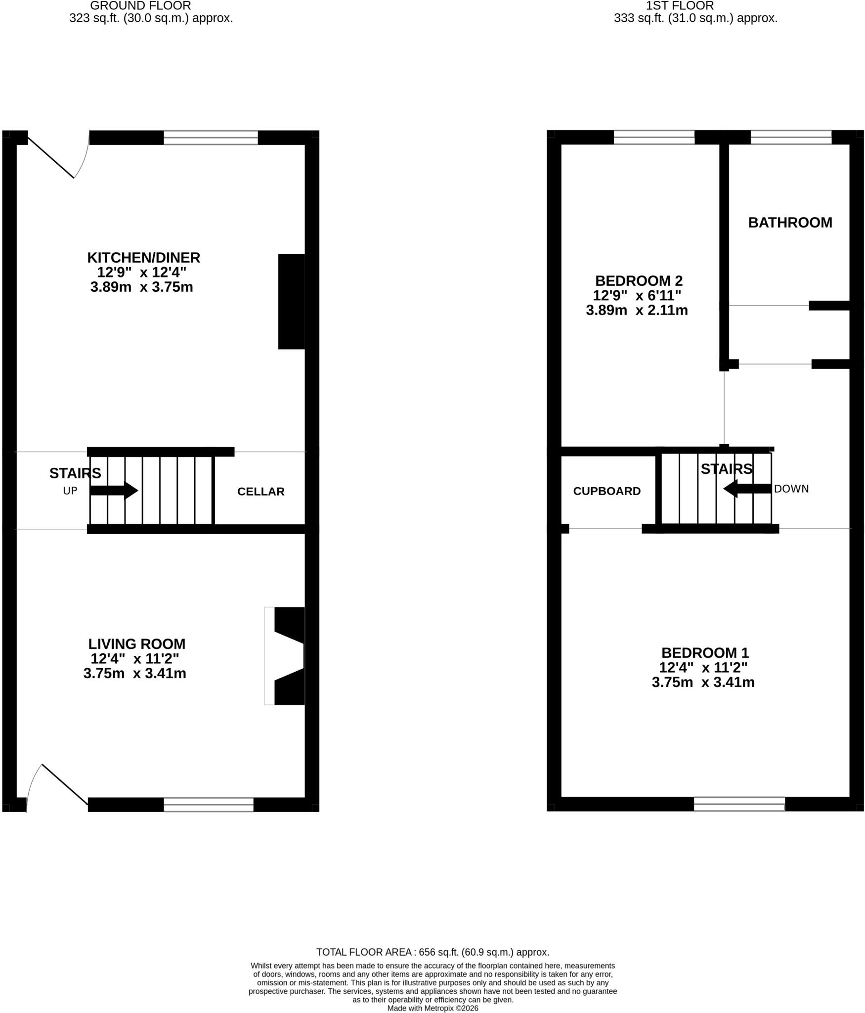 268 Doncaster Road, Barnsley S70 3QS floorplan