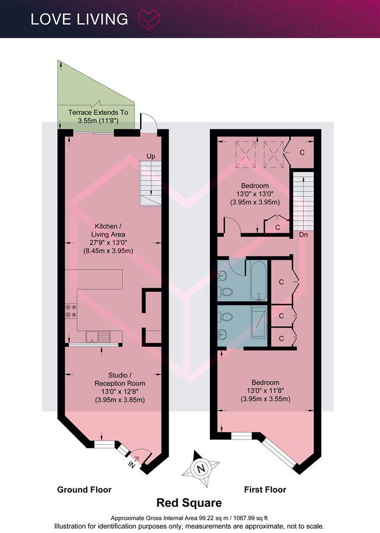 3 Piano Lane, Hackney floorplan