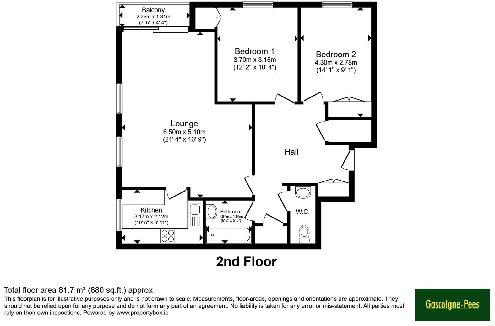 Bonchurch Close, Sutton, SM2 floorplan