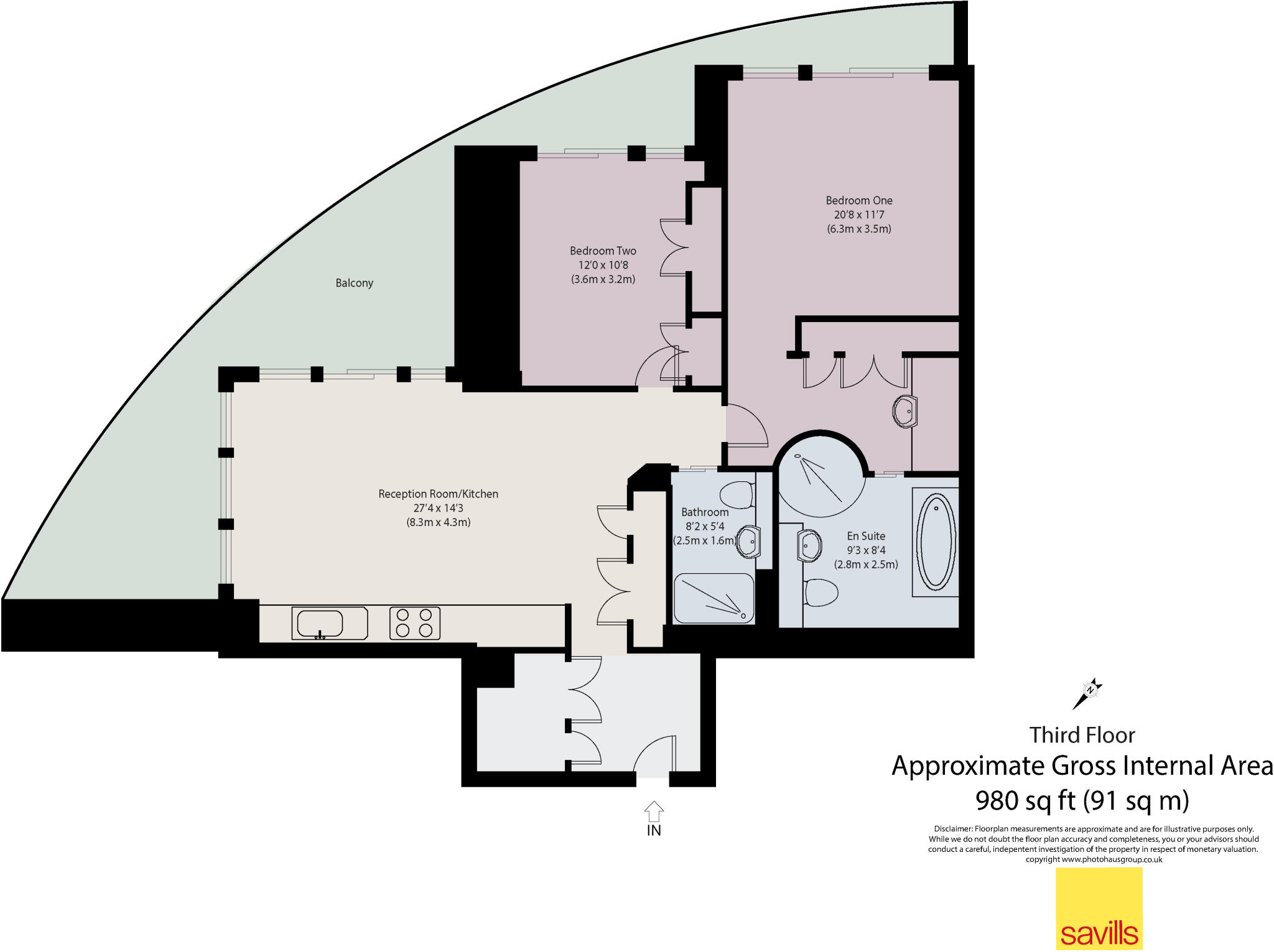 1 Park Drive, Canary Wharf, London, E14 floorplan