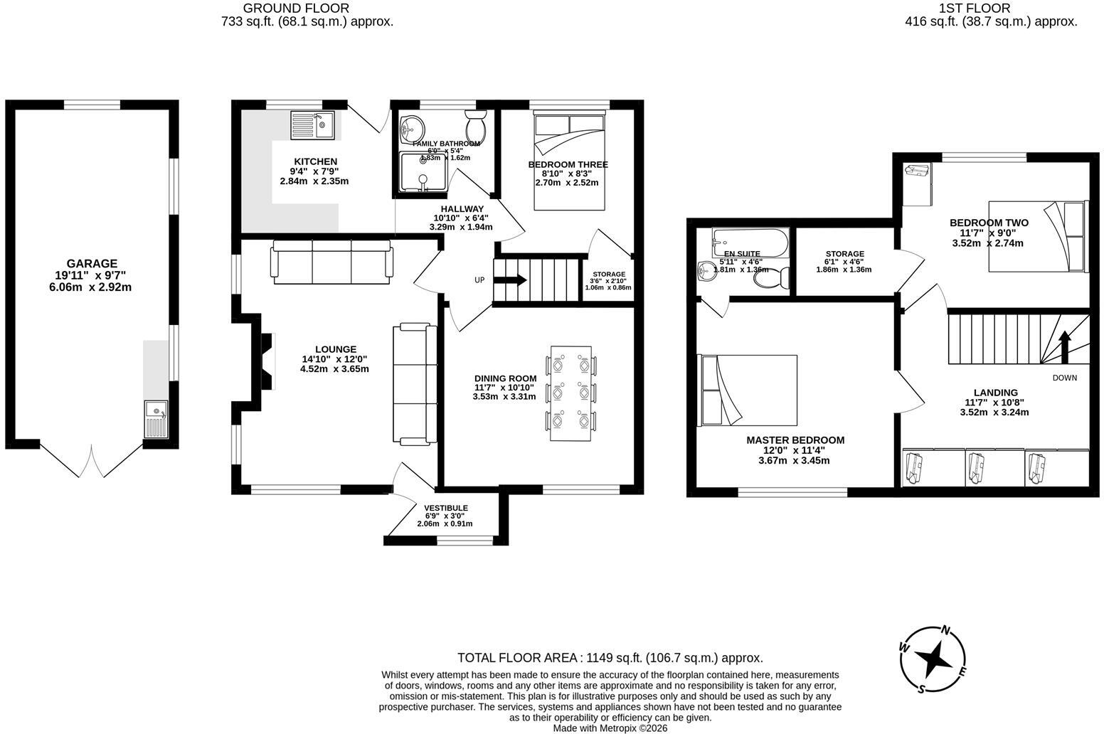 Brook Avenue, Scorton, Preston floorplan