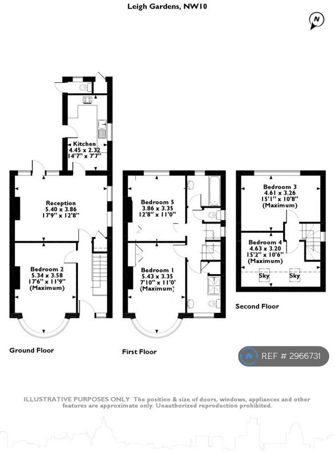 Leigh Gardens, London, NW10 floorplan