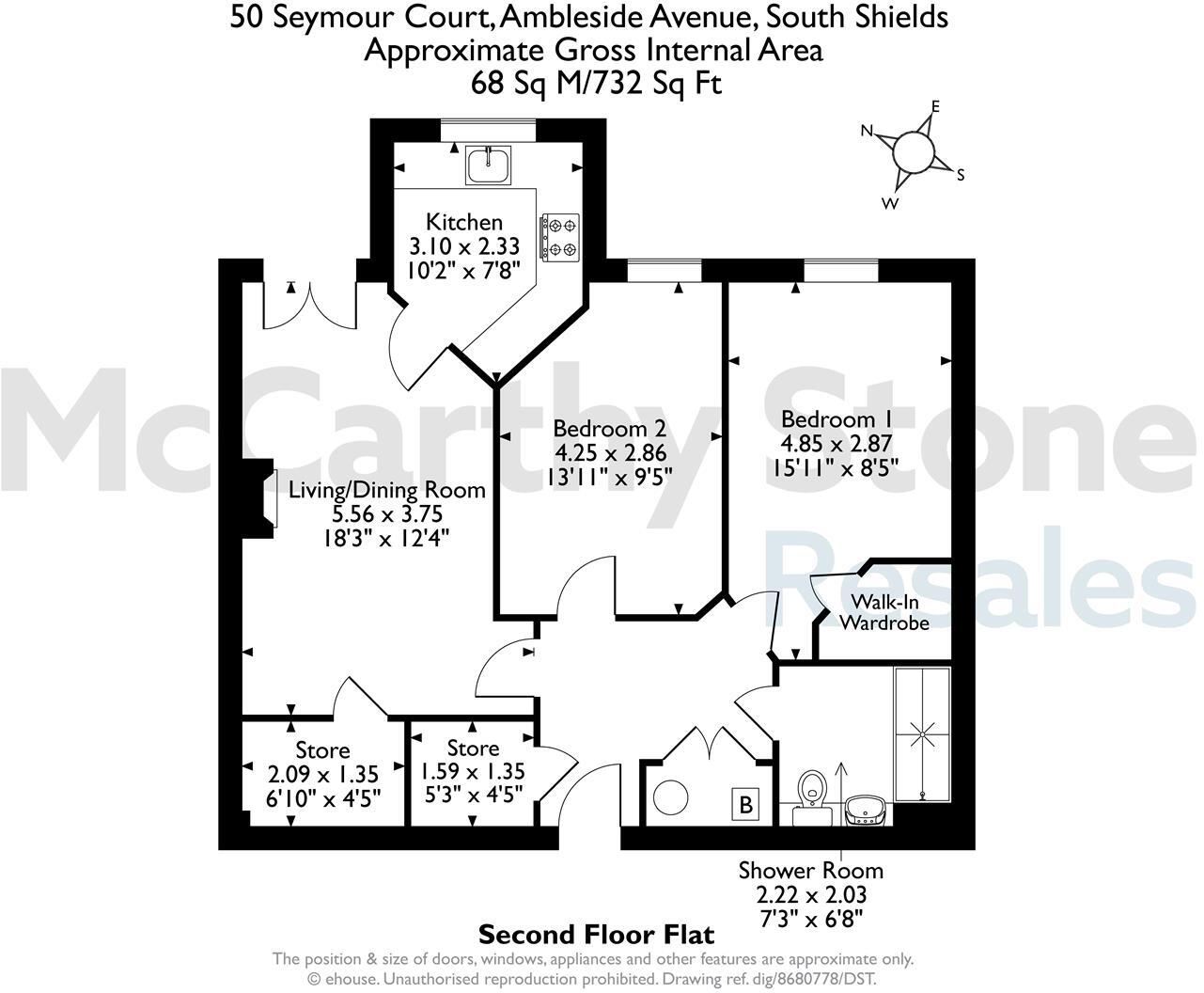 Seymour Court, Ambleside Avenue, South Shields floorplan