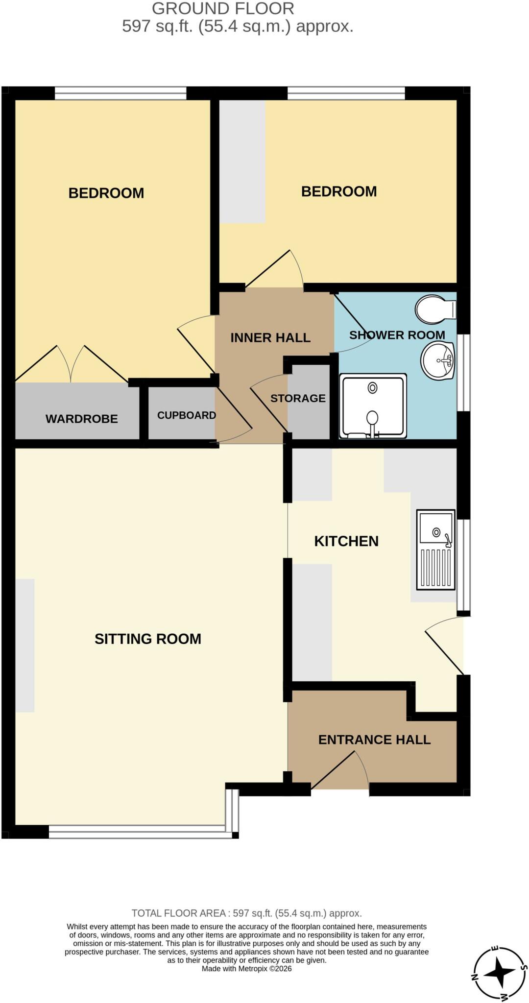 Hillsboro, Woolavington, TA7 floorplan