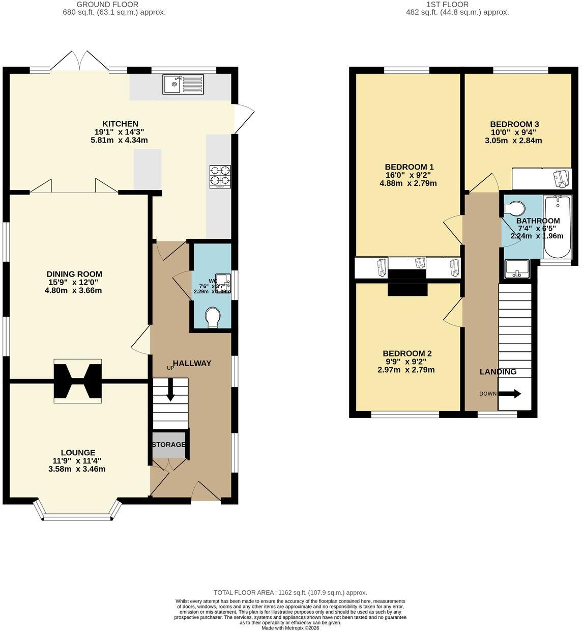 Woodland Road, Loughton, IG10 floorplan
