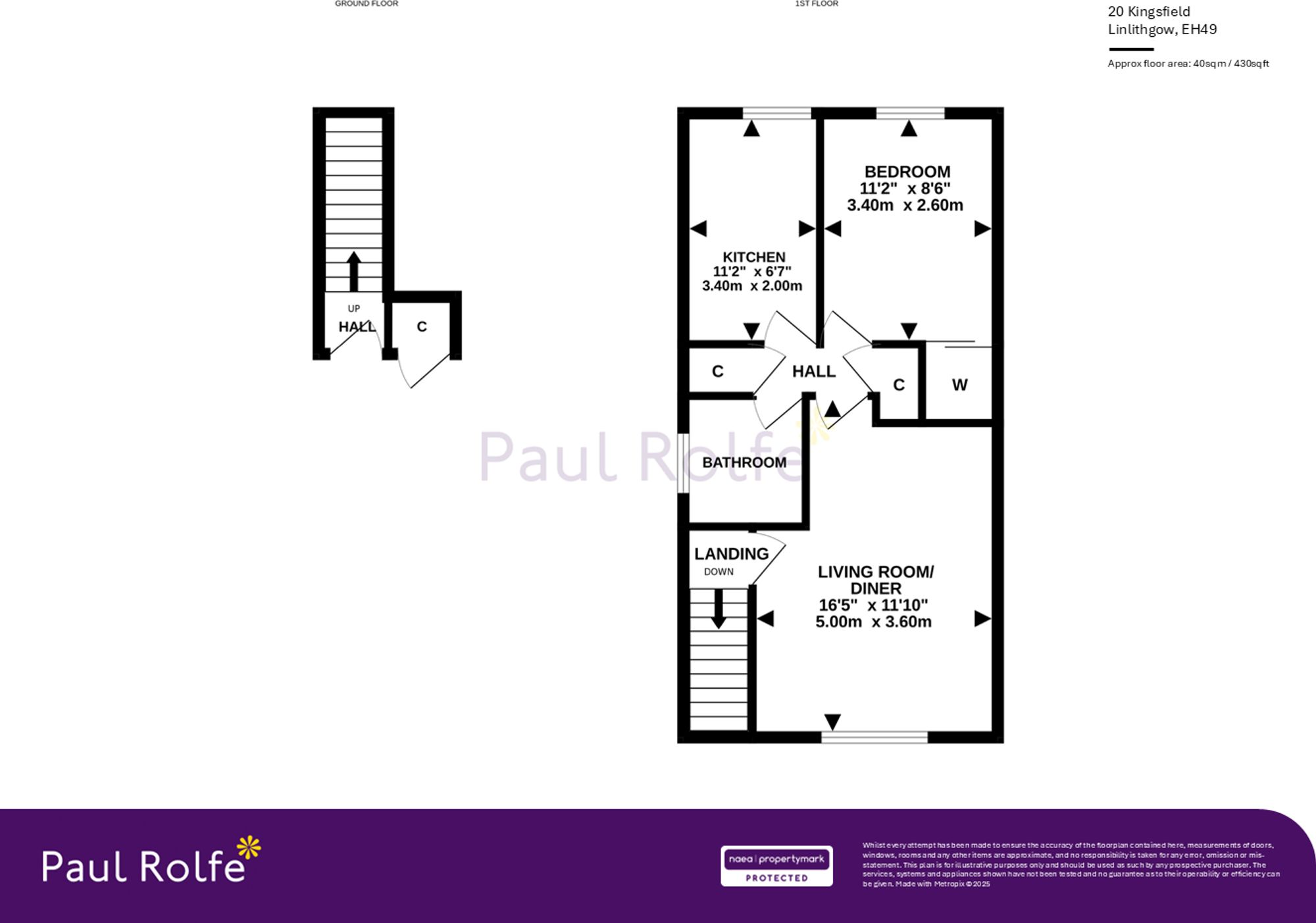 Kingsfield, Linlithgow, EH49 floorplan