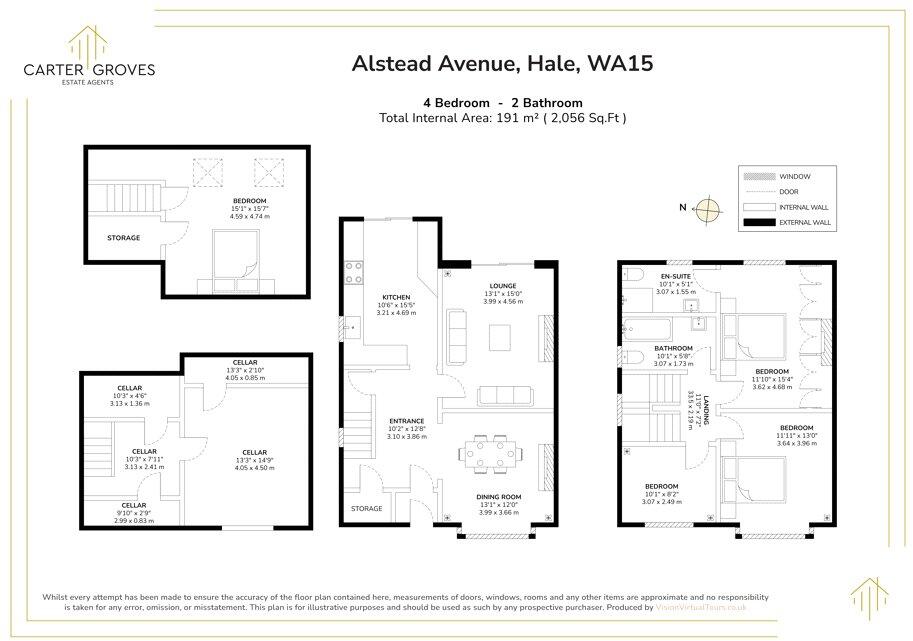 Alstead Avenue, Hale, Altrincham, Greater Manchester, WA15 floorplan