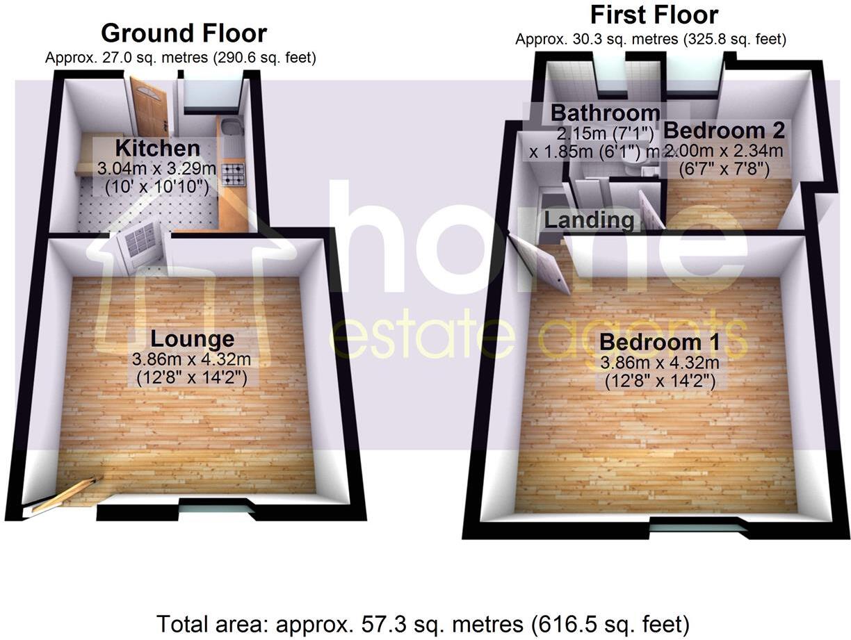 Oxford Street, Millbrook, Stalybridge floorplan