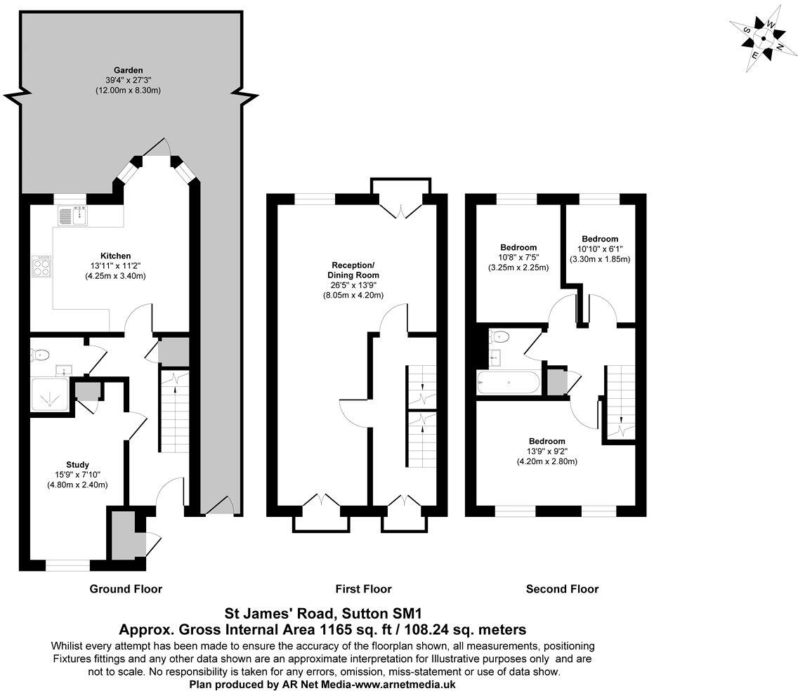 St. James Road, Sutton, SM1 floorplan