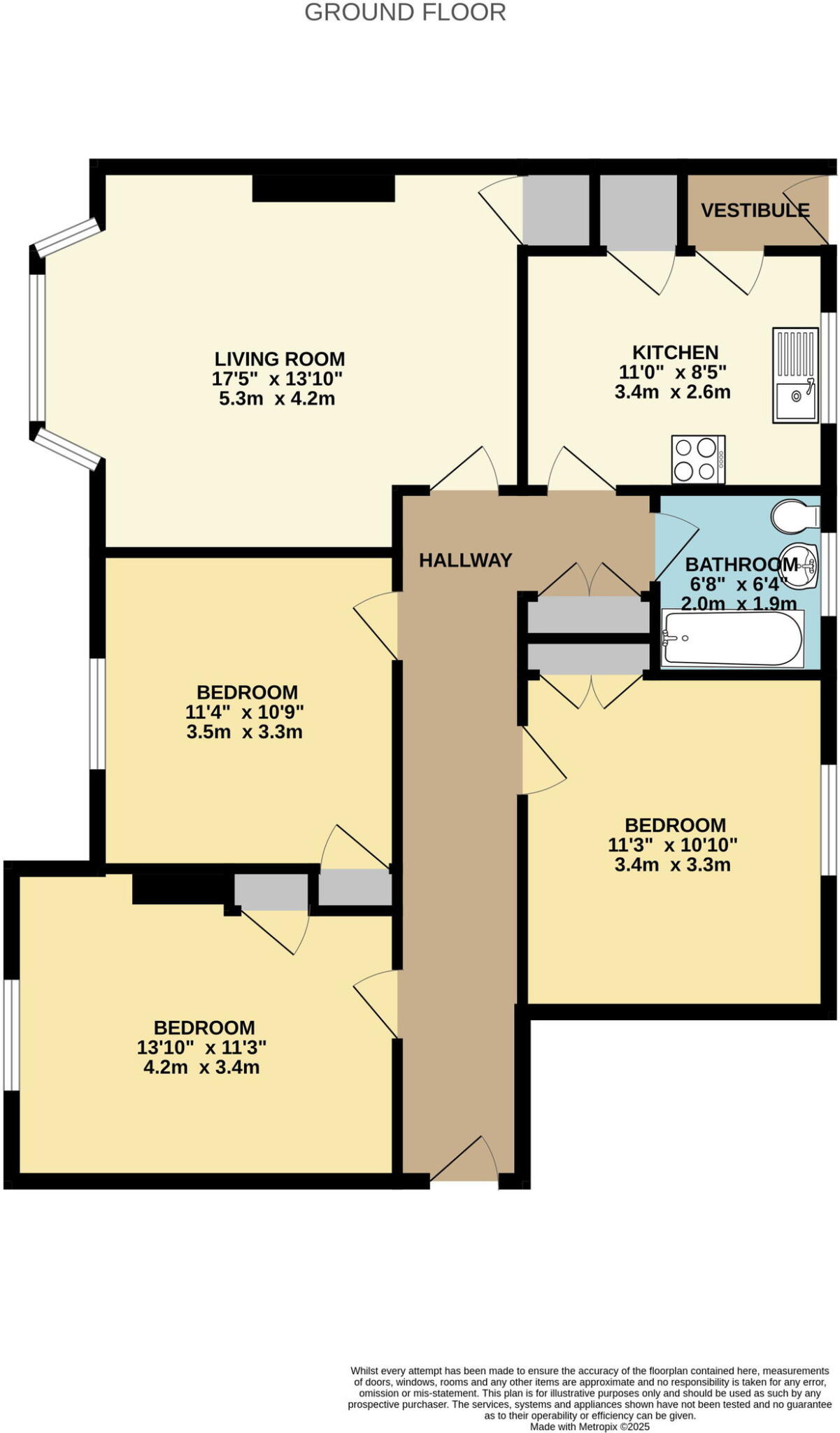 21 Elizabeth Avenue, Grangemouth, FK3 9DD floorplan