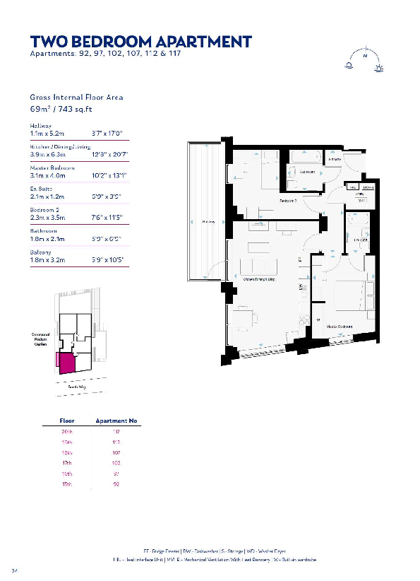 Williamson Heights, South Way, Wembley, Brent floorplan
