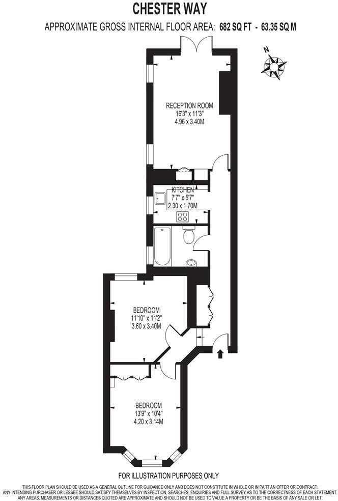 Chester Way, Kennington, London floorplan