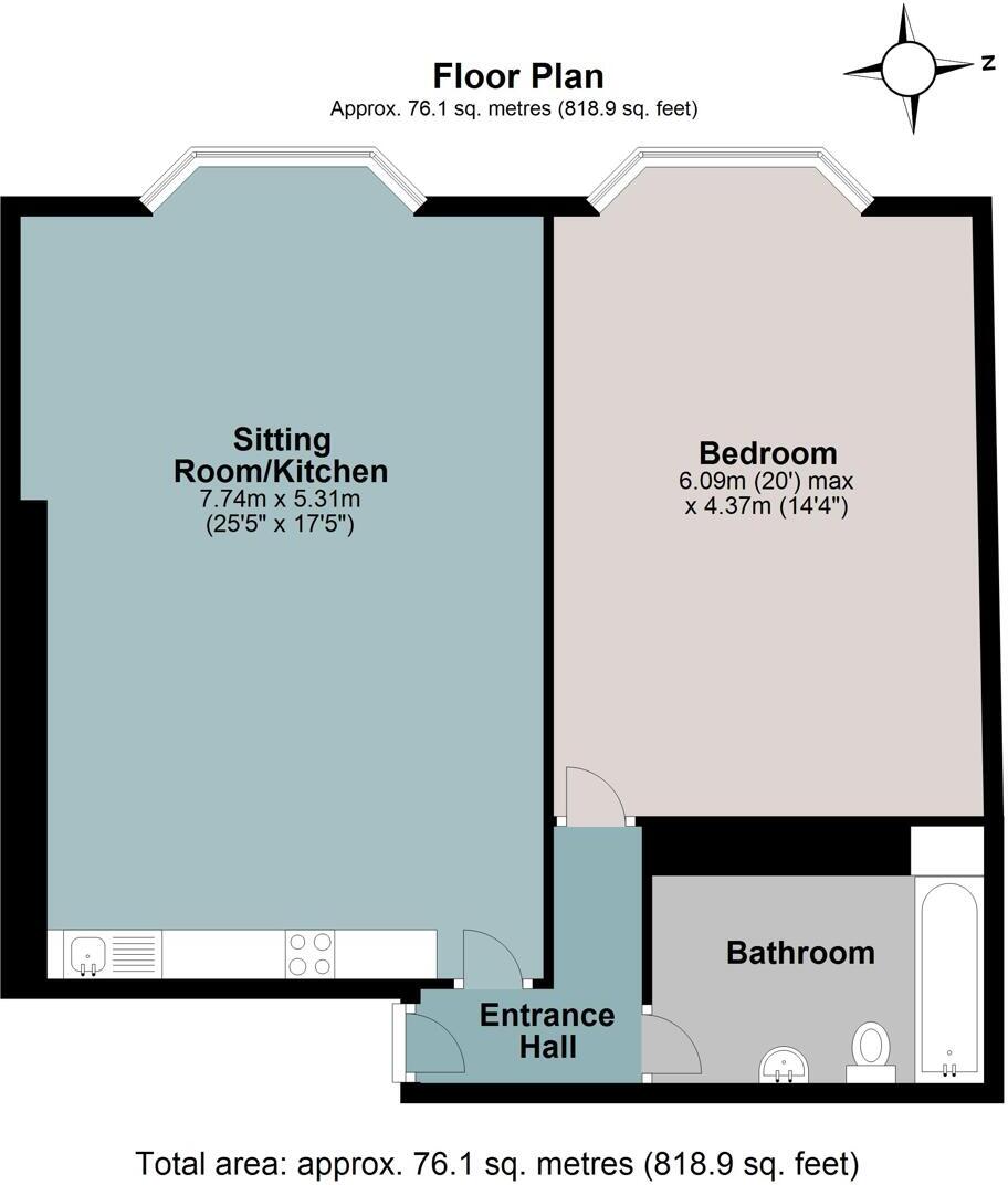 91 Fore Street, Kingsbridge floorplan