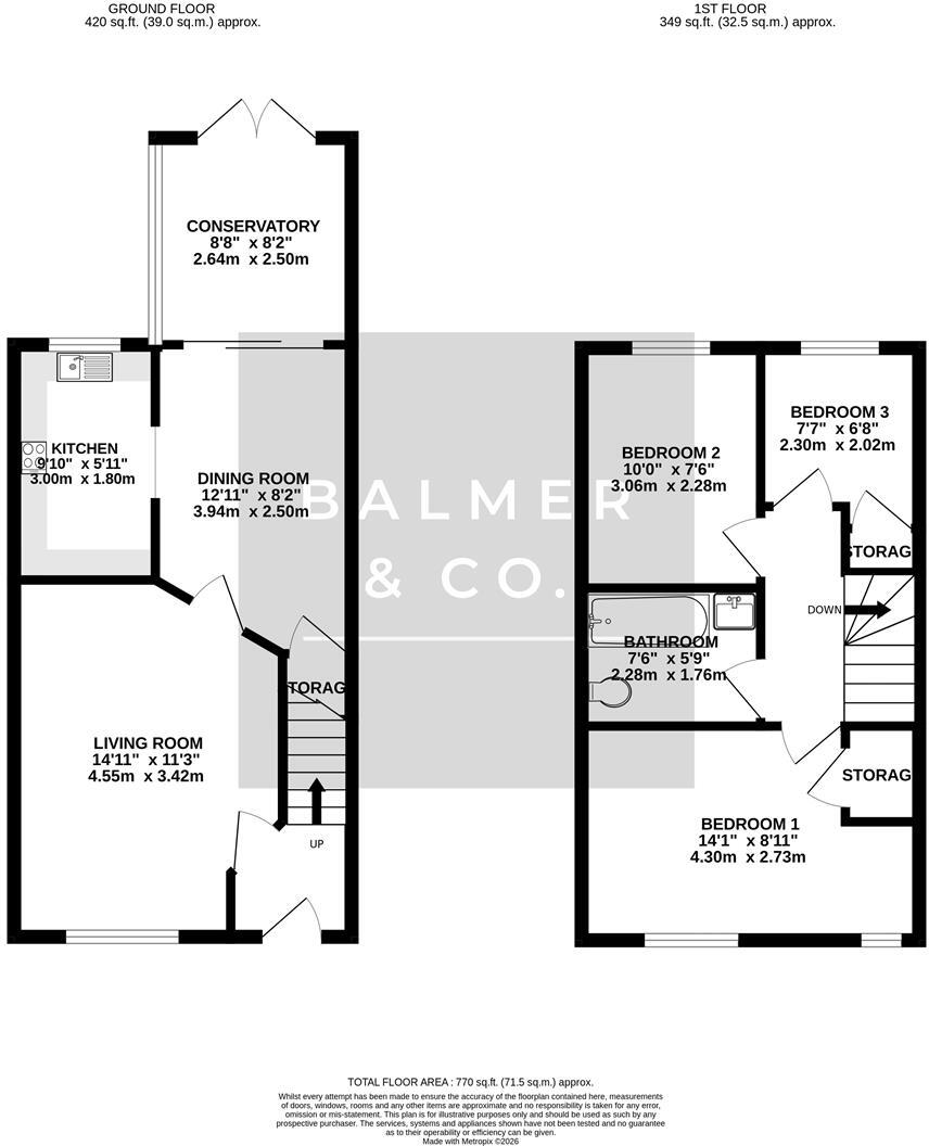Old Manor Park, Atherton, M46 floorplan