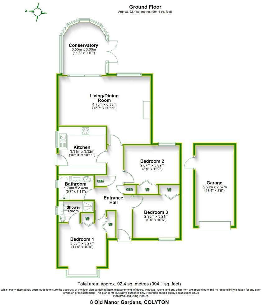 Old Manor Gardens, Colyford, Colyton, EX24 floorplan