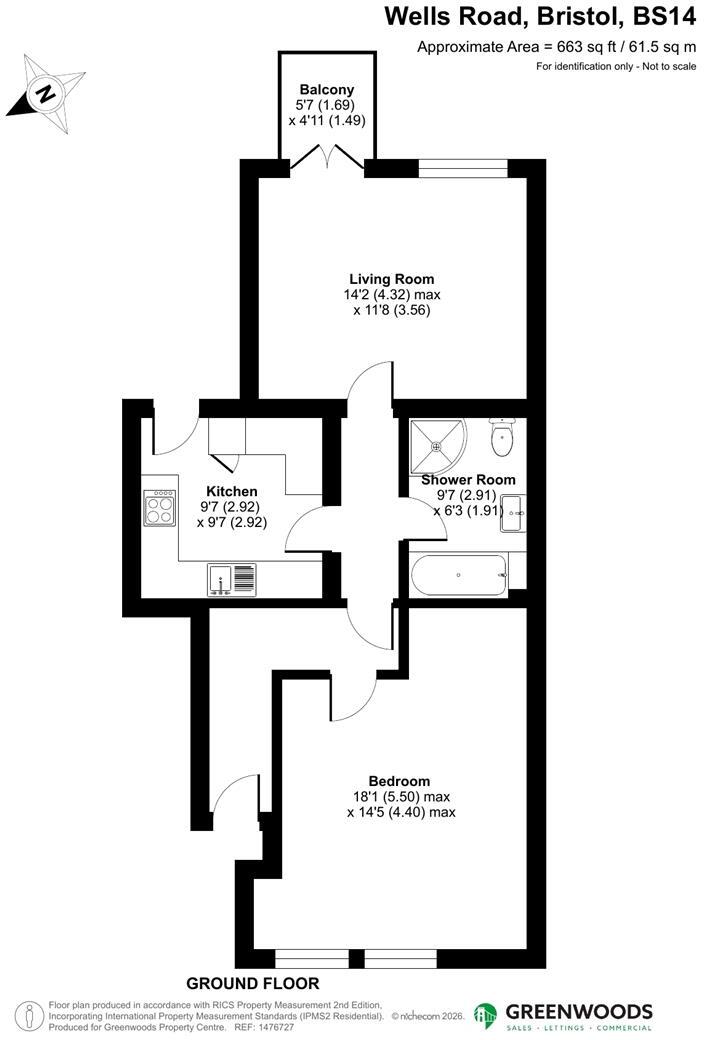 Wells Road, Bristol floorplan