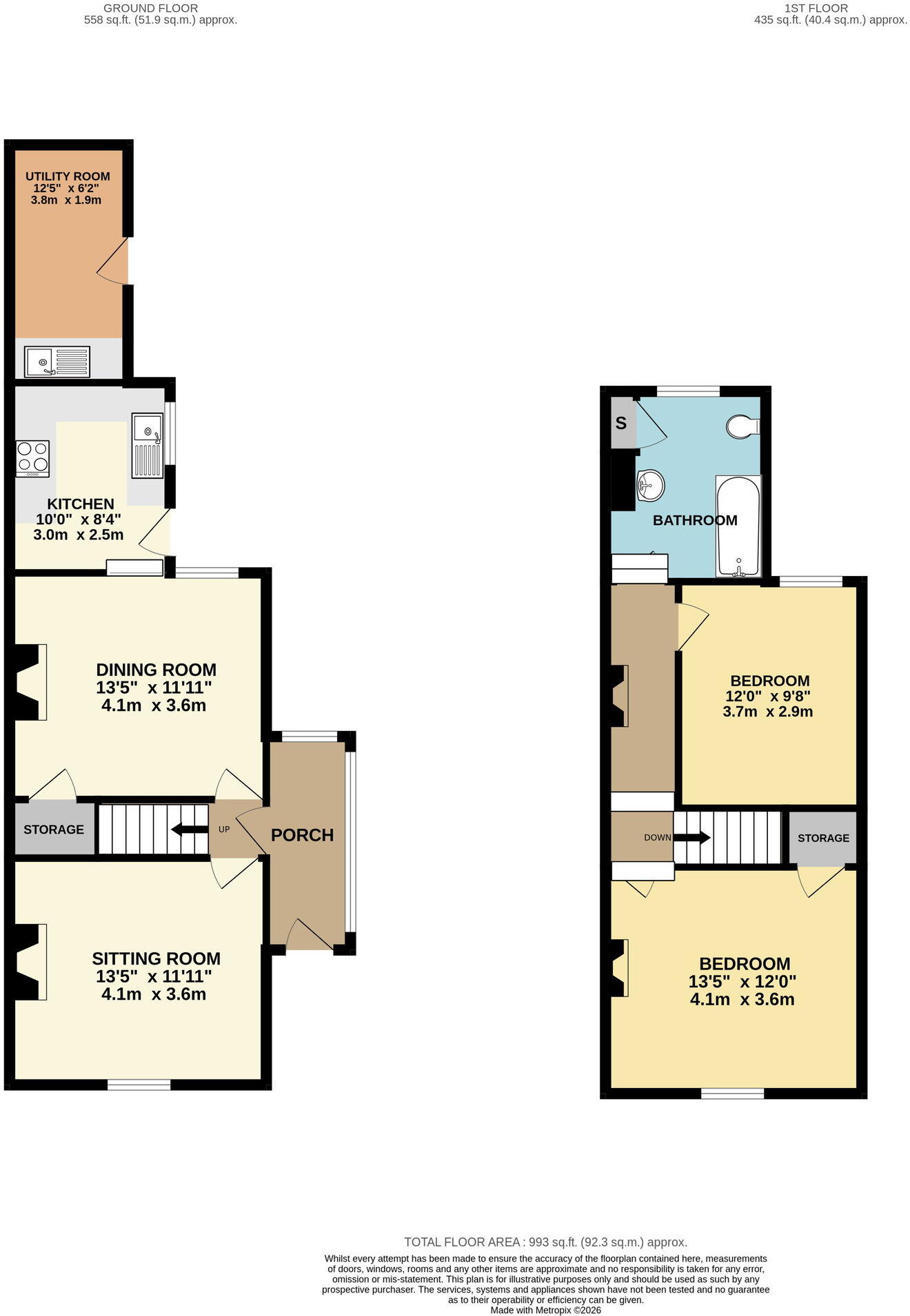 Queens Road, Malvern, WR14 floorplan