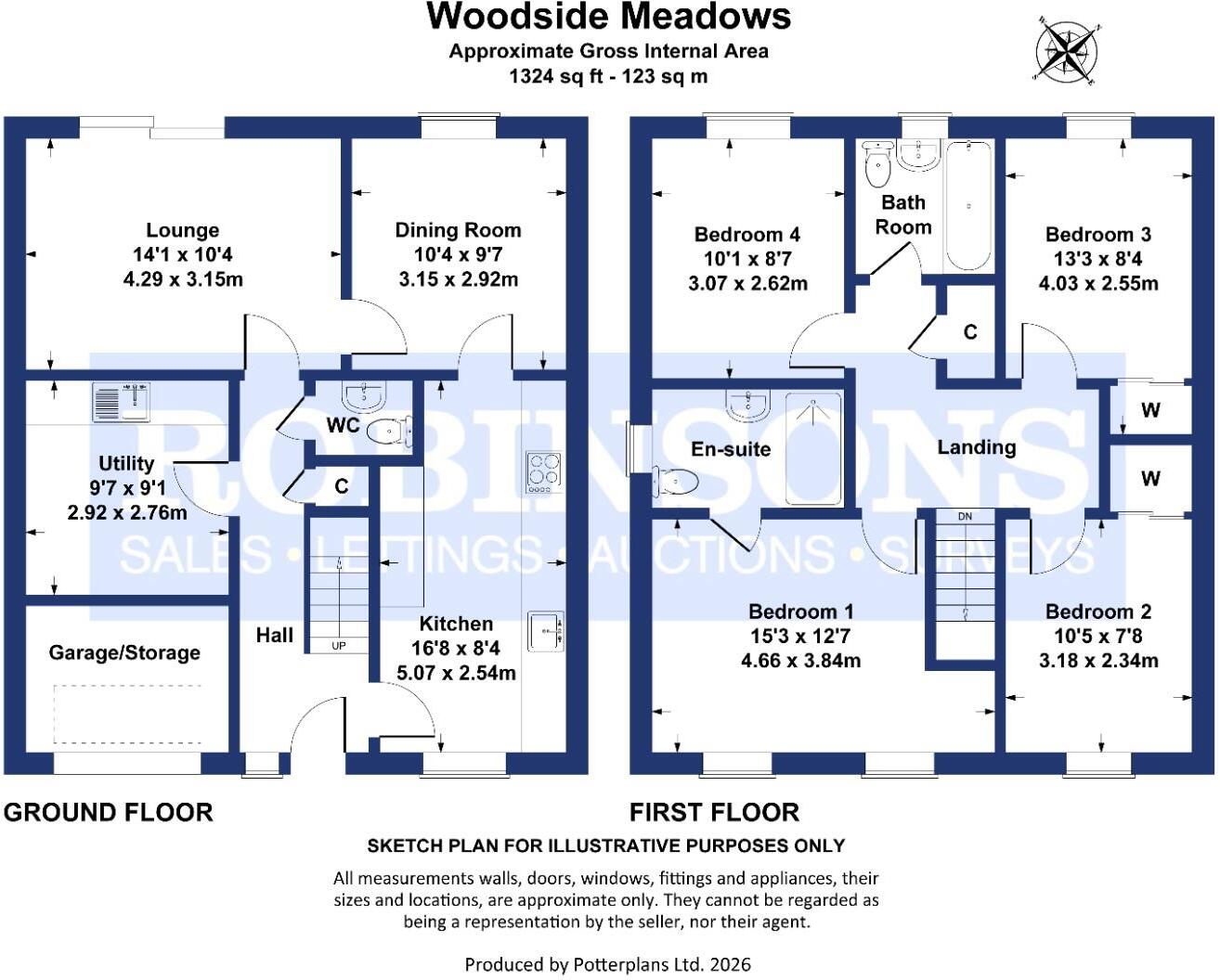 Woodside Meadows, Auckland Park, Bishop Auckland floorplan
