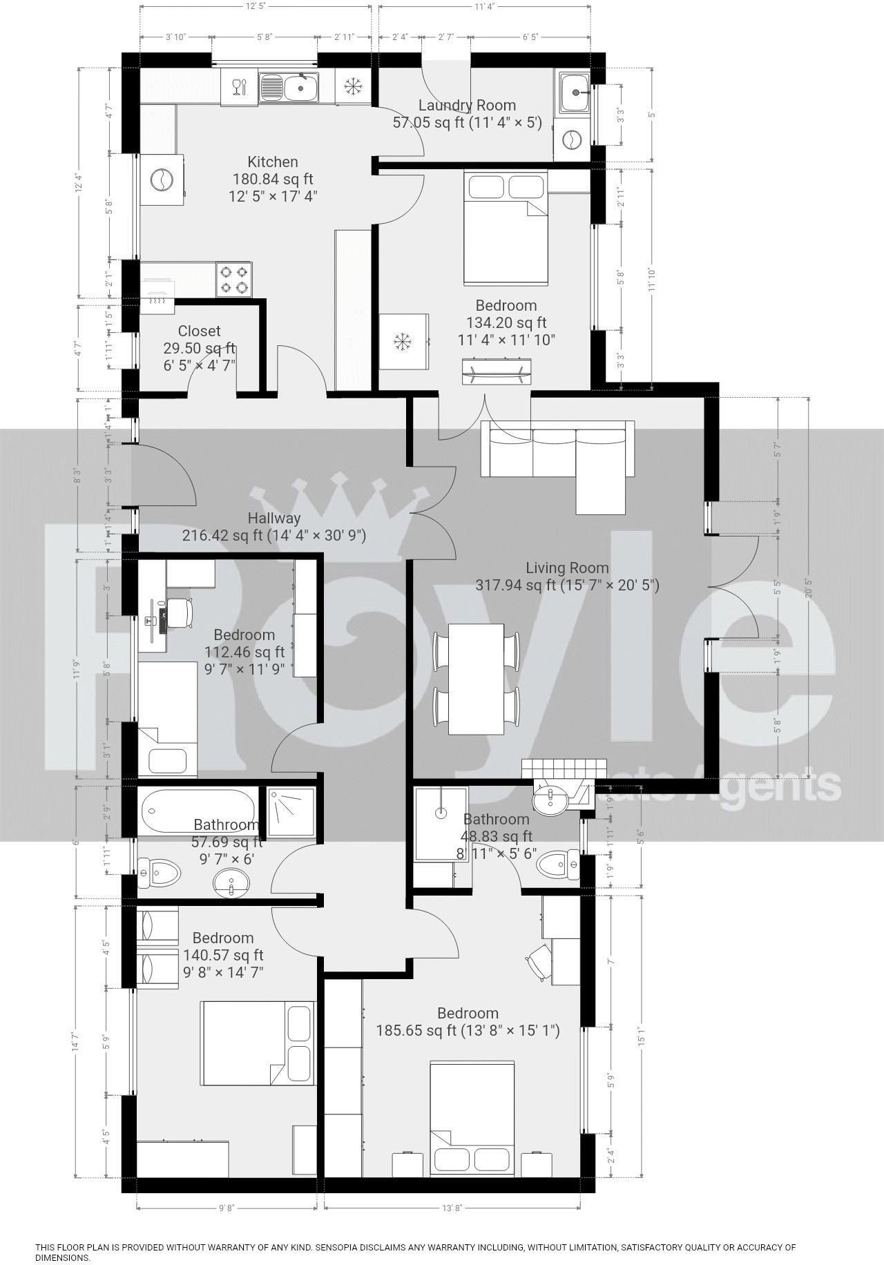No. 125, Blackpool Road, Carleton. floorplan