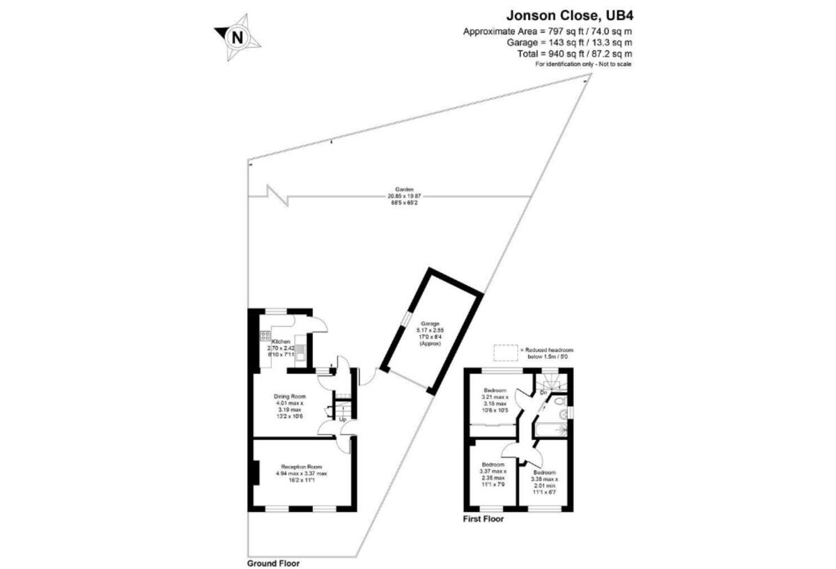 Jonson Close, Hayes floorplan