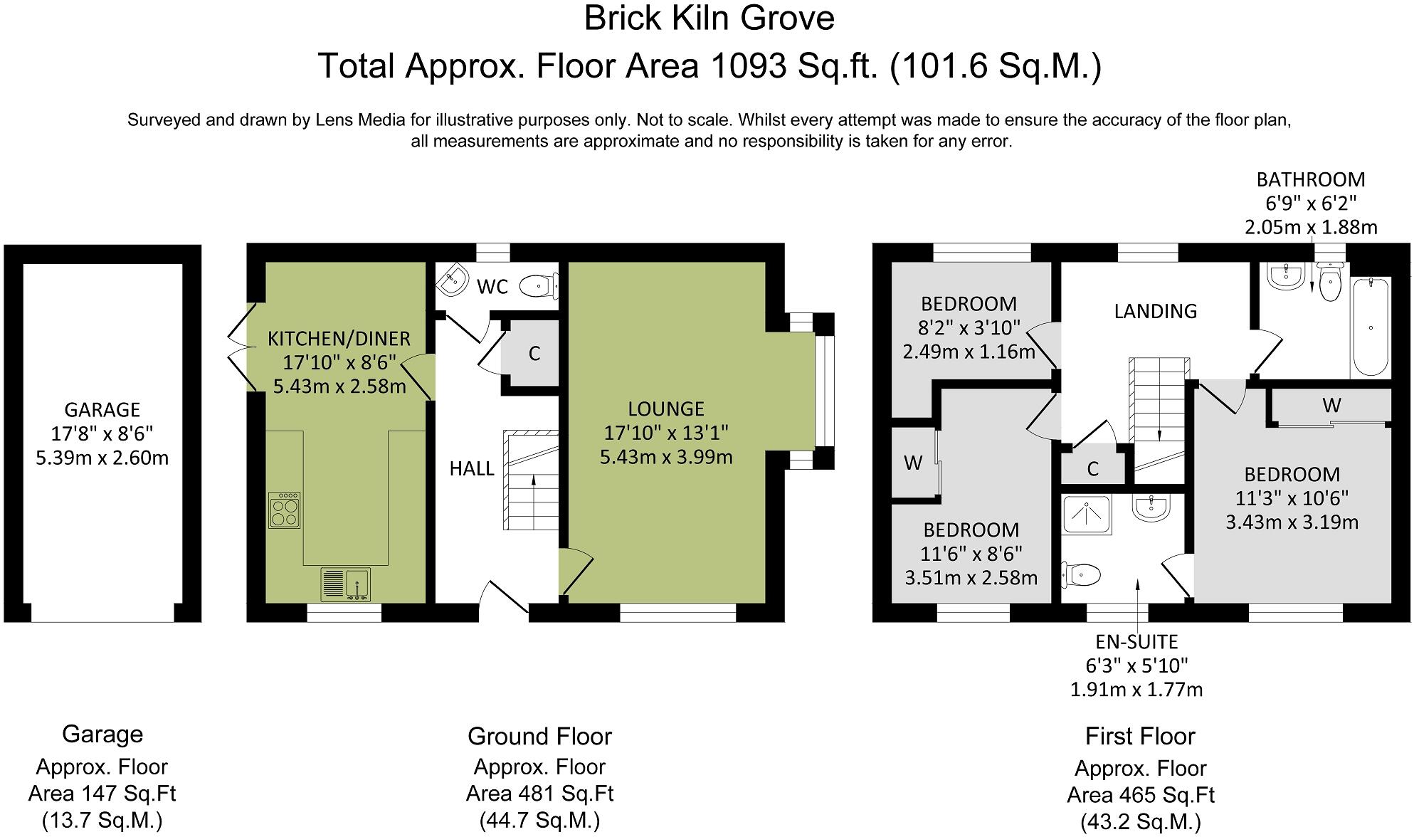 Brick Kiln Grove, Billinge, Wigan. WN5 7FR floorplan