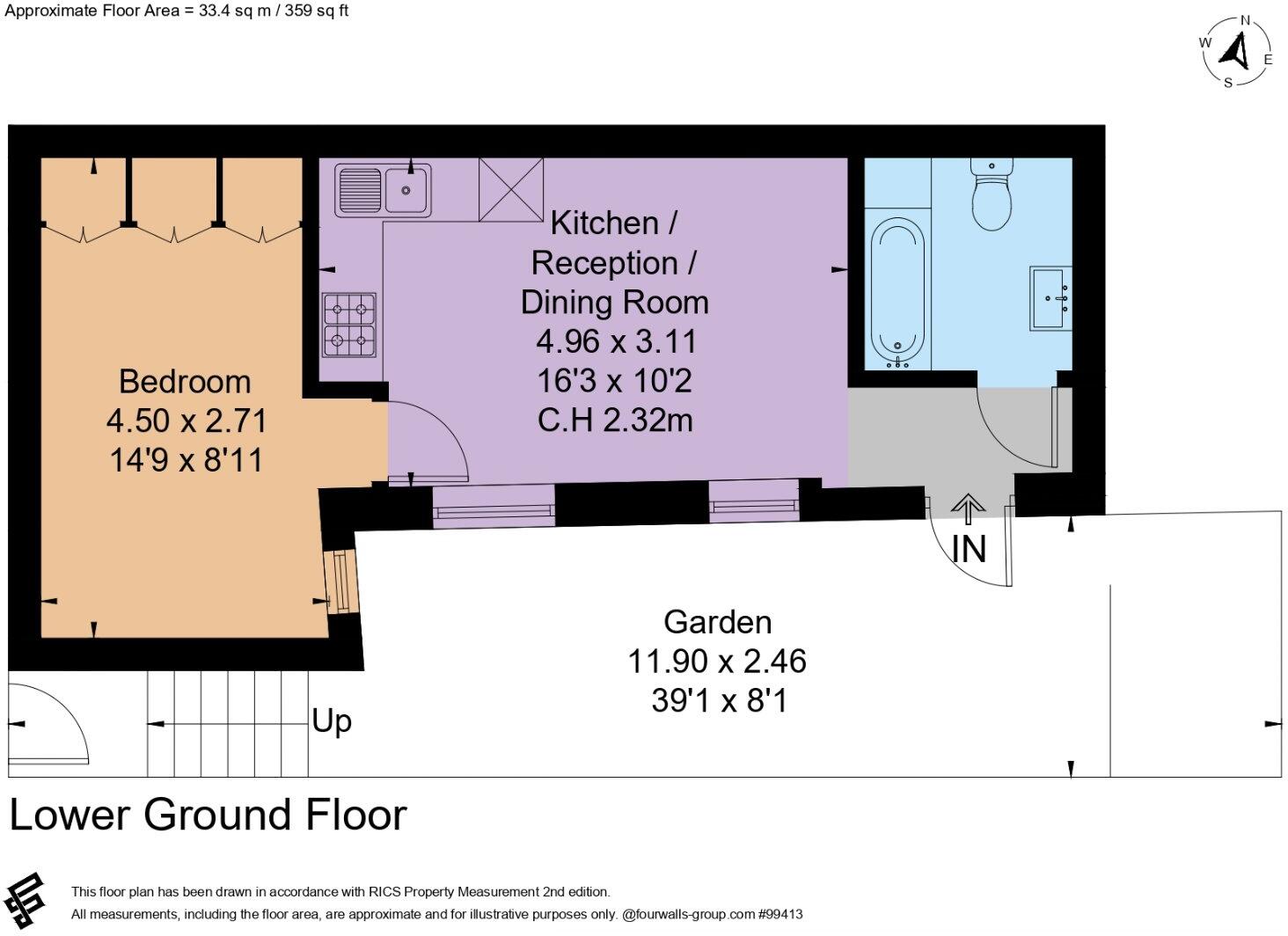 Iverna Gardens, Kensington, London floorplan