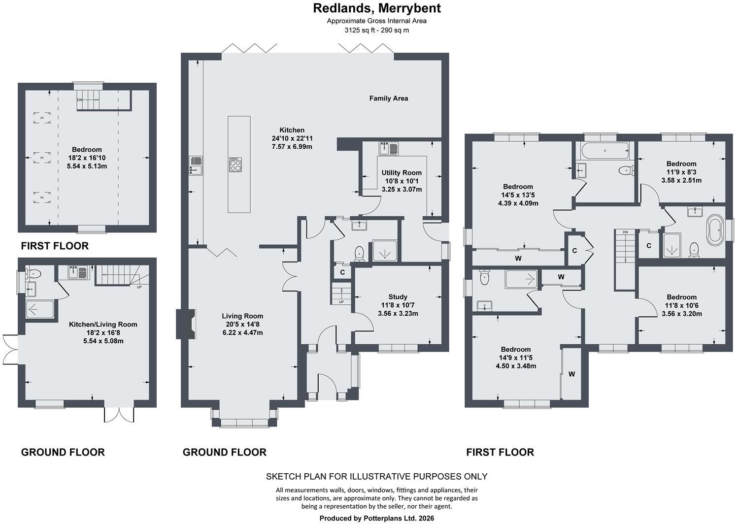 Redlands, 21a, Merrybent, Darlington DL2 2LB floorplan