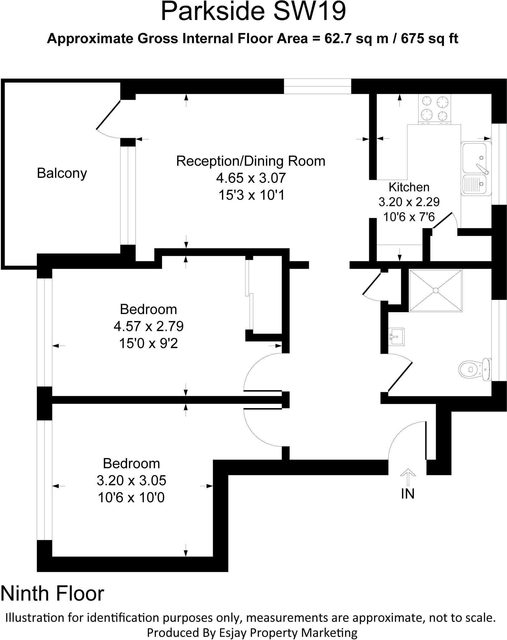 Oatlands Court, Southfields, London, SW19 floorplan