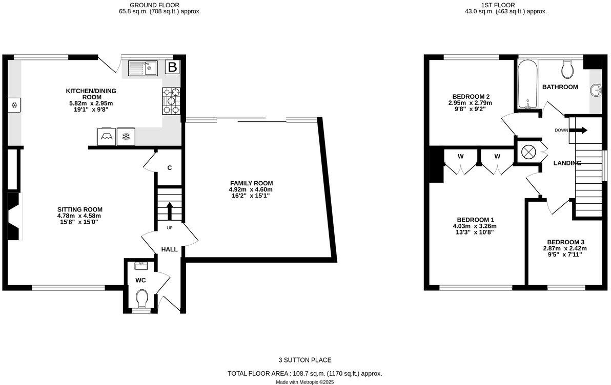 Sutton Place, Brockenhurst, SO42 floorplan