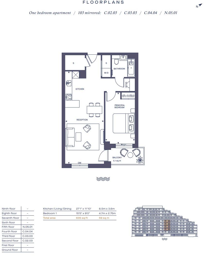 Chelsea Riverview, Chelsea, SW6 floorplan