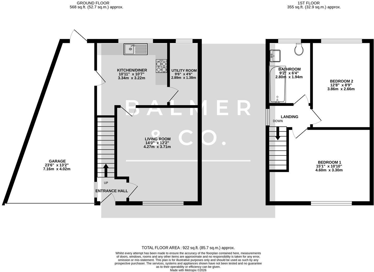 Laxey Crescent, Leigh, WN7 floorplan