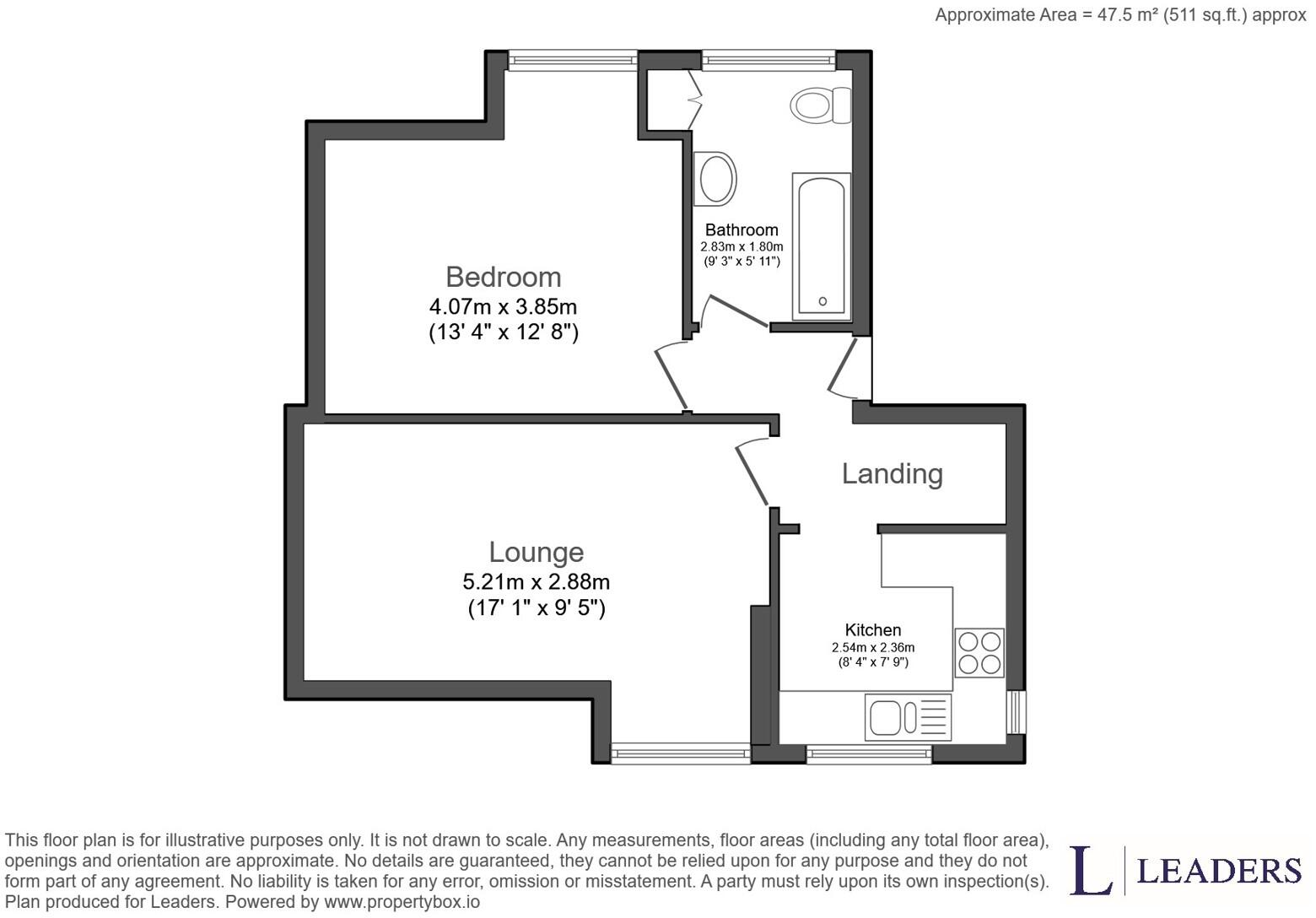 Burnaby Road, BH4 floorplan