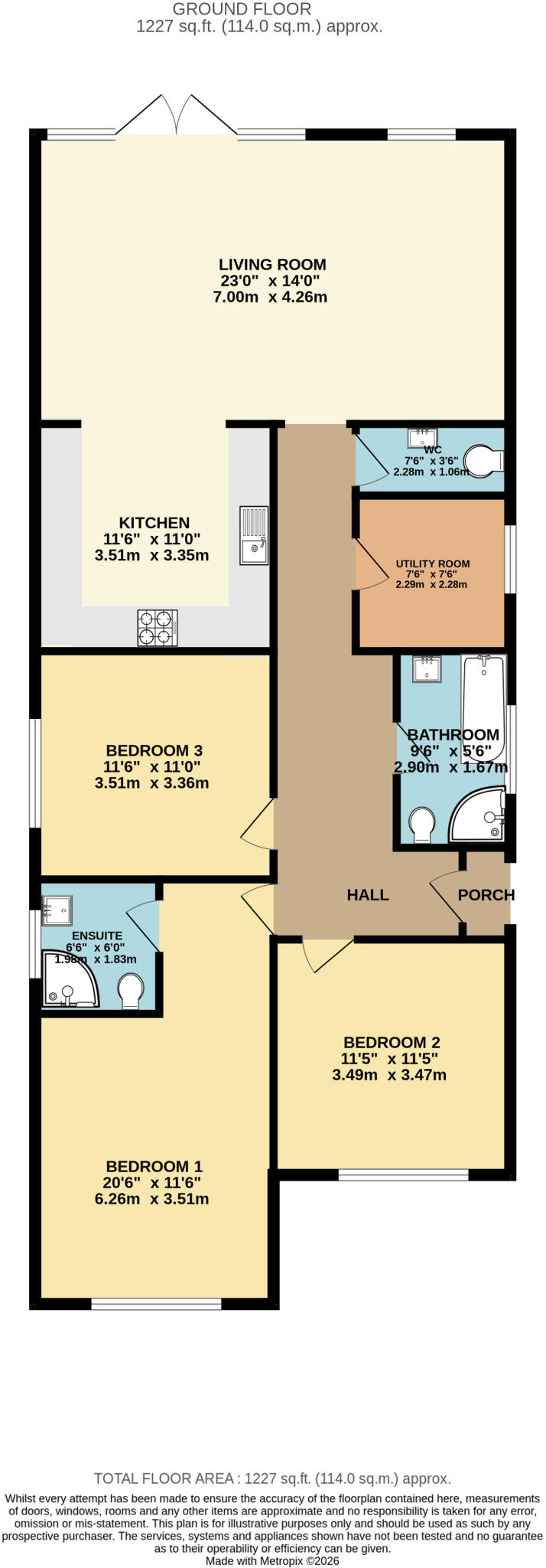 Allens Road, Upton, Poole, Dorset, BH16 floorplan