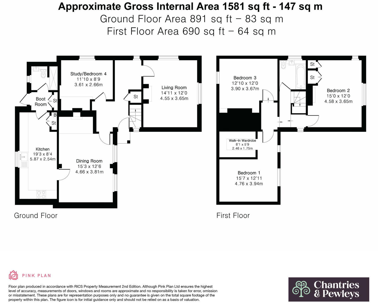 Ewhurst Road, Cranleigh, GU6 7AG floorplan