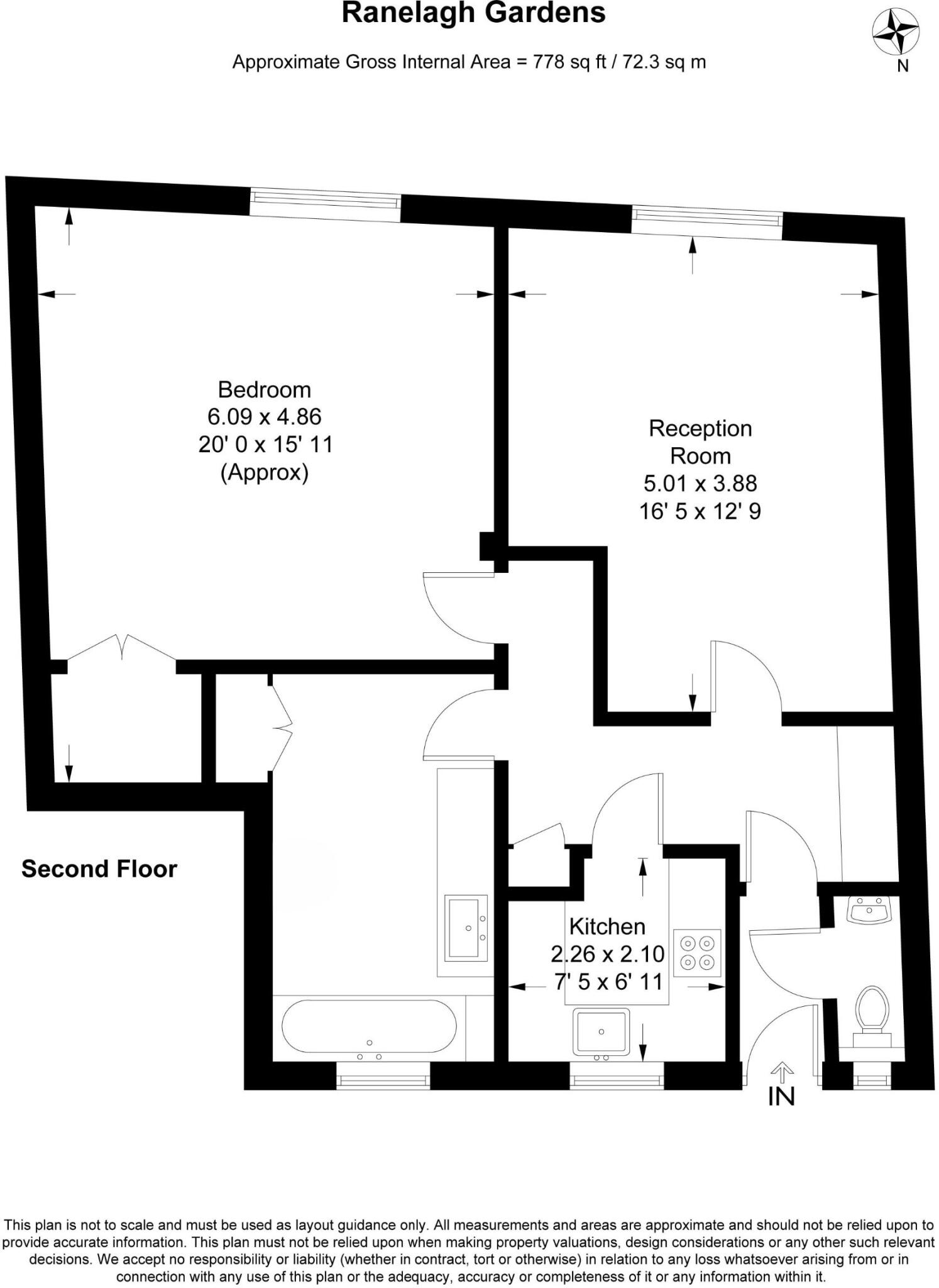Ranelagh Gardens, London floorplan
