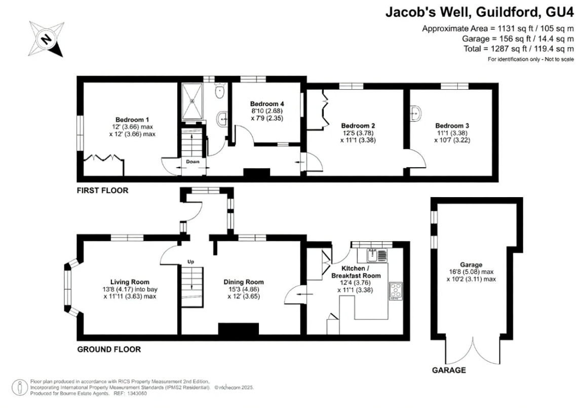 Jacobs Well Road, Jacobs Well, Guildford, Surrey, GU4 floorplan