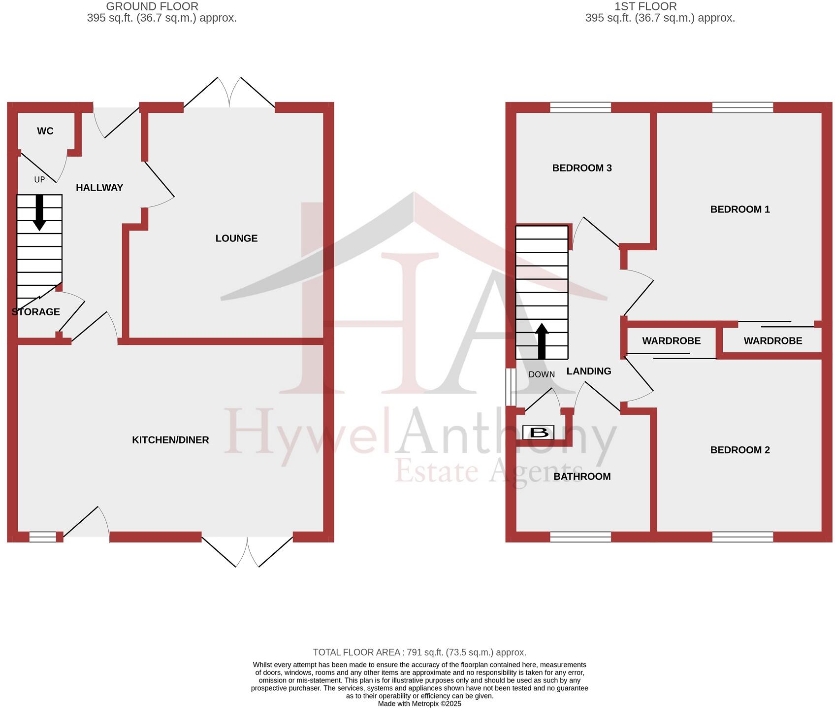 17, Maes Yr Afon , Pontyclun, Rhondda, Cynon, Taff. CF72 9DL floorplan